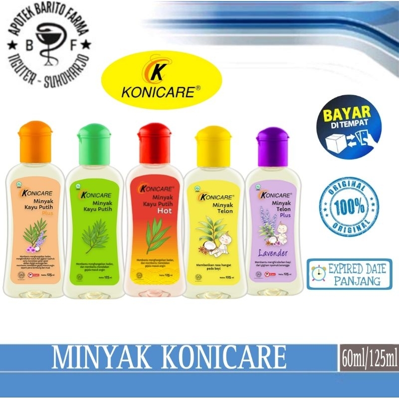 Konicare Minyak Telon/Plus Minyak Telon/Minyak Kayu Putih Hot/Plus Minyak Kayu Putih