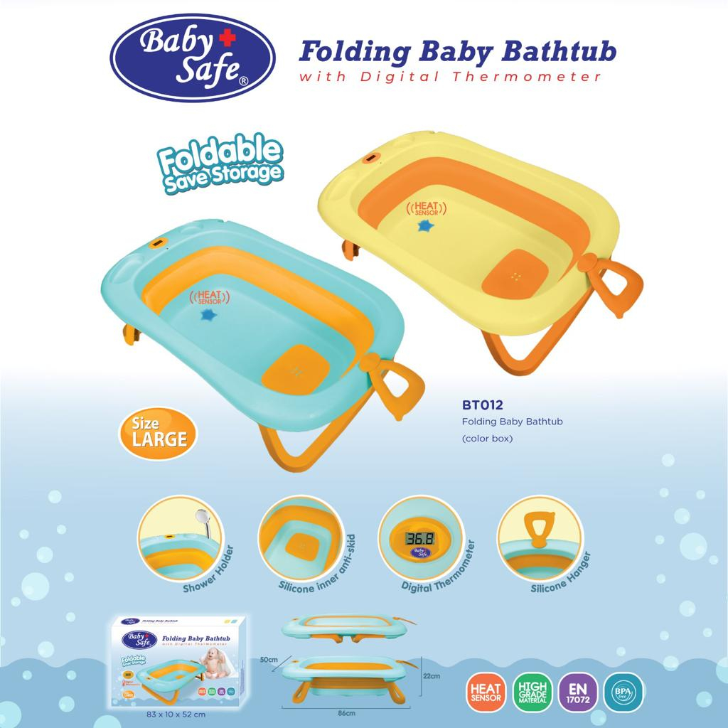 Baby Safe BT12 Folding Baby Bathub BabySafe baskom mandi bayi