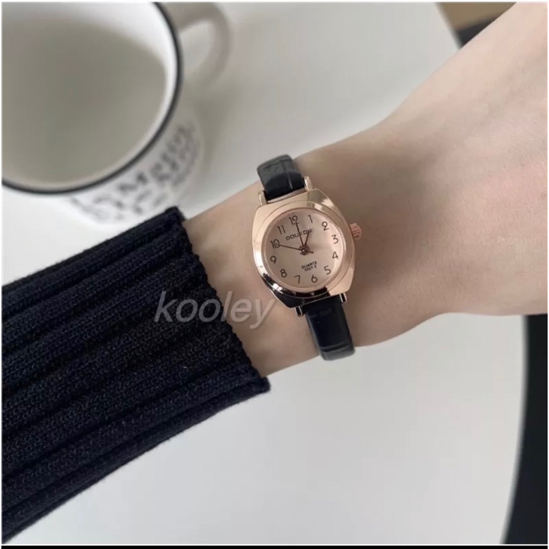 Jam Tangan Wanita Doukou Analog Ulzzang Korea Jam tangan Vintage