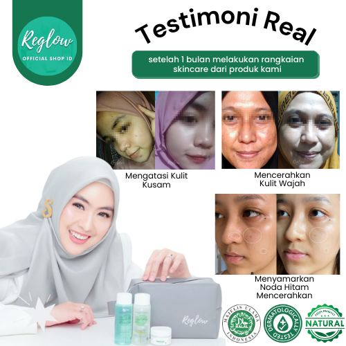 REGLOW 2PCS dr Shindy Skincare Paket Glowing Night + Day Cream Original Official Store