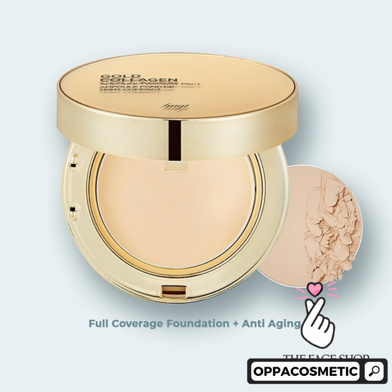 The Face Shop fmgt Gold Collagen Ampoule Two Way Pact (REFILL V203) 10g