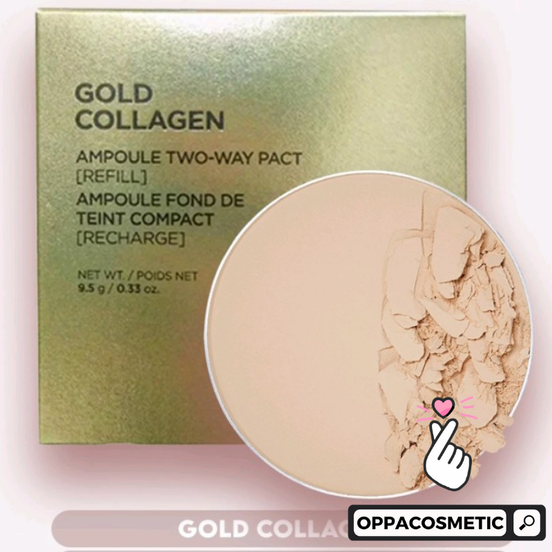 The Face Shop fmgt Gold Collagen Ampoule Two Way Pact (REFILL V203) 10g