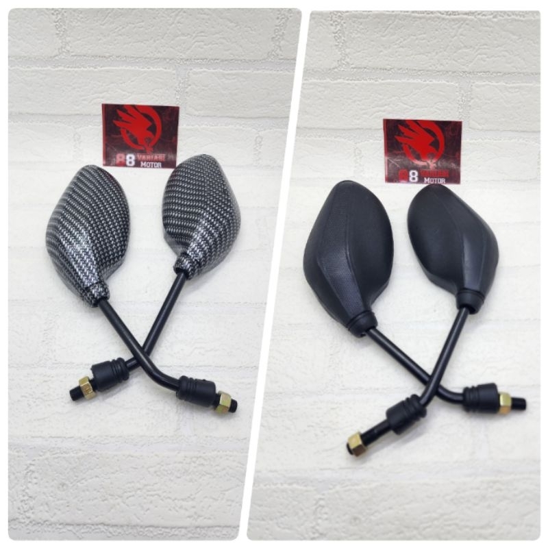 Spion Click Lokal Karbon Dan Hitam Honda Beat Vario Scoopy PCX 150 Supra Revo Dan Honda Lainnya