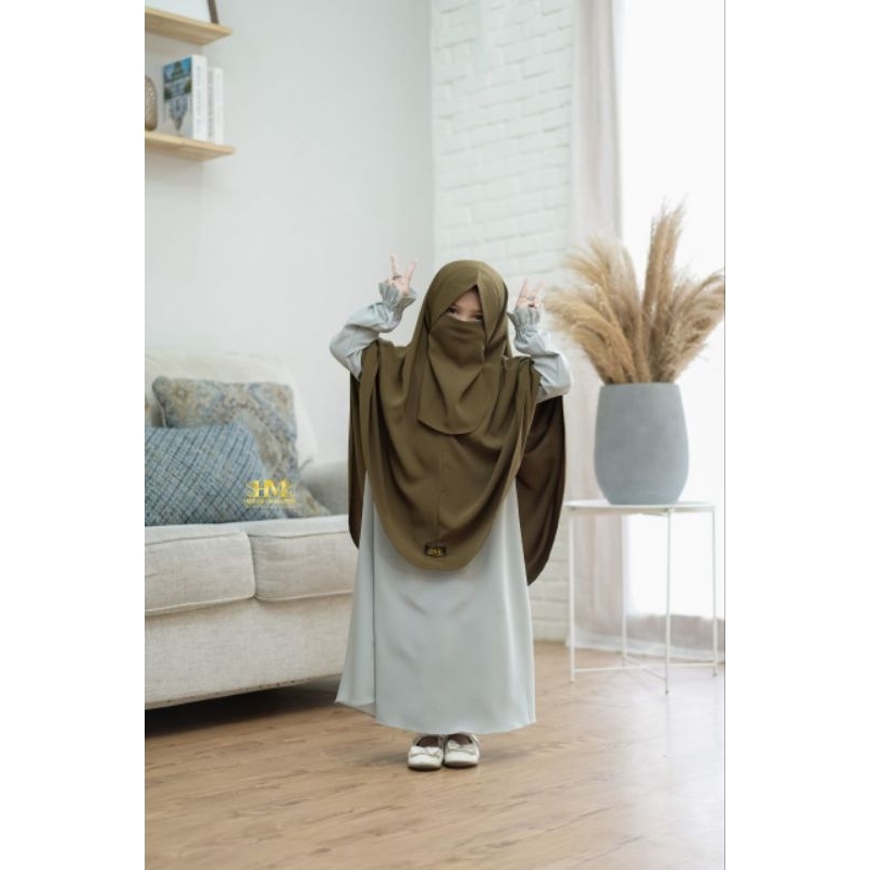 GAMIS ANAK DAN KHIMAR MURAH BY HANIFAH MUSLIMAH