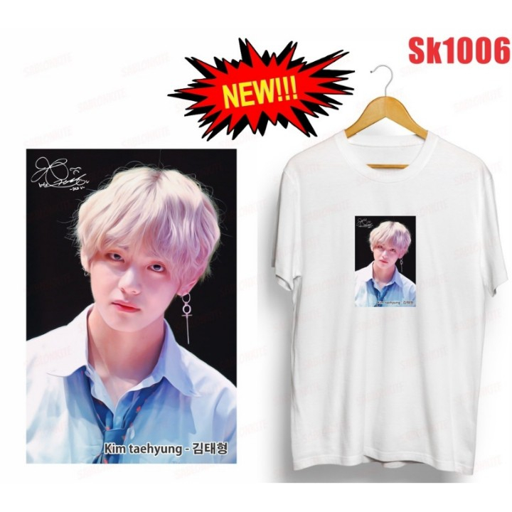 (SK1006) BAJU KAOS BTS KIM TAEHYUNG V PHOTO