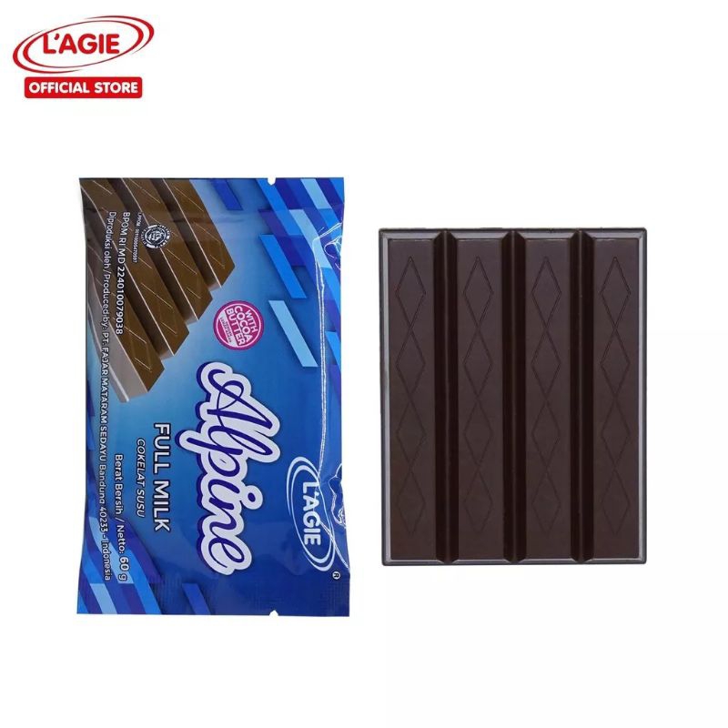 

Lagie Alpine Cokelat Susu 60gr / Coklat L'agie