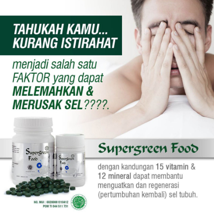 Super Green Food SGF KK Original | Suplemen Padat Gizi Original KK Indonesia | Suplemen Memperkuat I