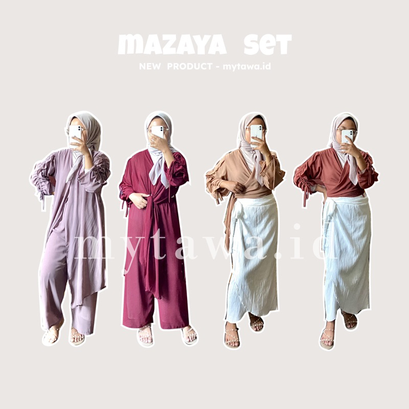 One Set Kaira Lancip - Outer Oversize Ceruty Babydoll Premium - Mytawa.id