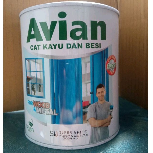 Cat Avian Cat Kayu Cat Besi 1 Kg Biru