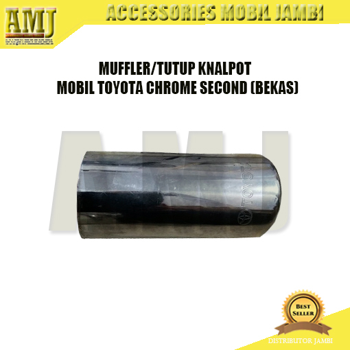 MUFFLER/TUTUP KNALPOT MOBIL TOYOTA CHROME SECOND (BEKAS)