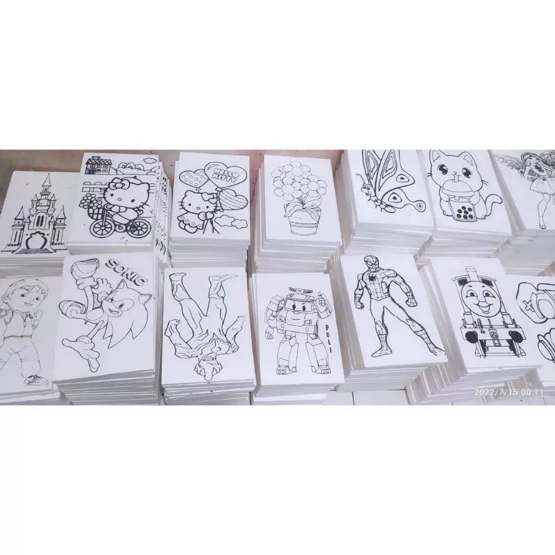 

sterofoam gambar ukuran 35x25 lukis isi 12 gambar sterofoam