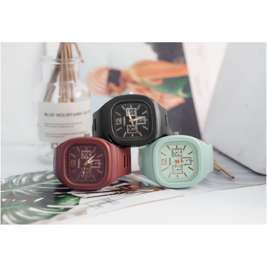 Jam Tangan Analog Chrono Pria Wanita Rubber Quartz Fashion Couple Anak Remaja Import Premium RM035