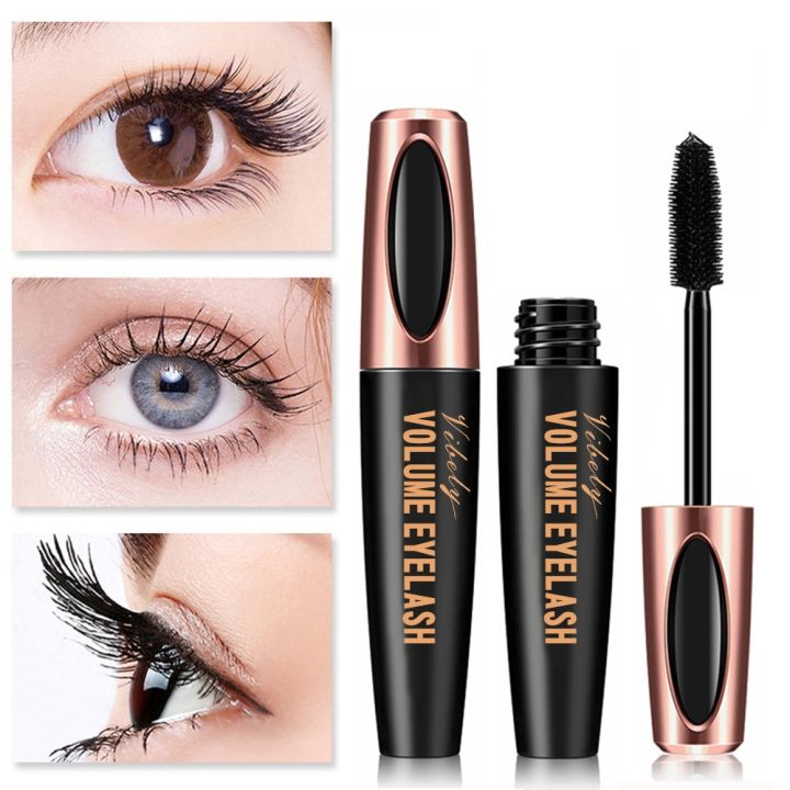 Hope Store - 4D Silk Fiber Eyelash Mascara Waterproof Maskara Pemanjang bulu mata alami