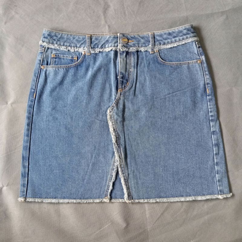 Skirt Loft outfitter denim jeans