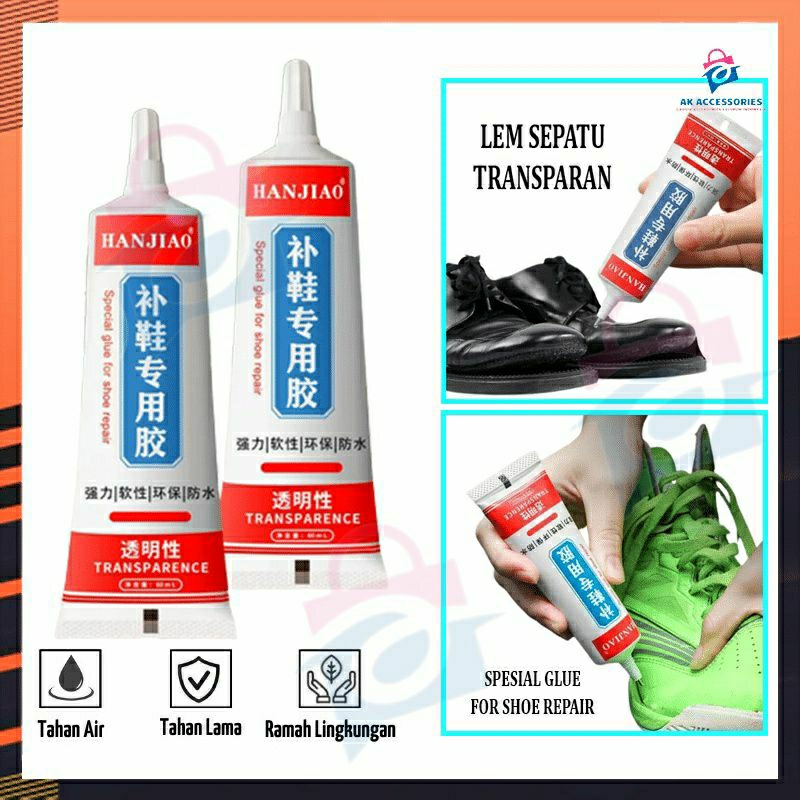 lem sepatu super kuat bening