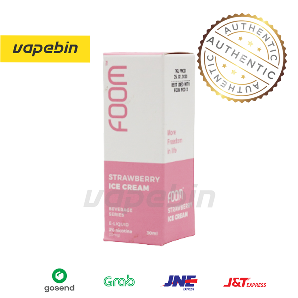 LIQUID FOOM STRAWBERRY ICE CREAM SALT NIC - FOOM ICE CREAM - 30ML