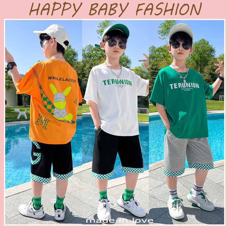 【Happy Baby】5-15Tahun Setelan Anak Laki Style Santai Dan Elegant DT-22