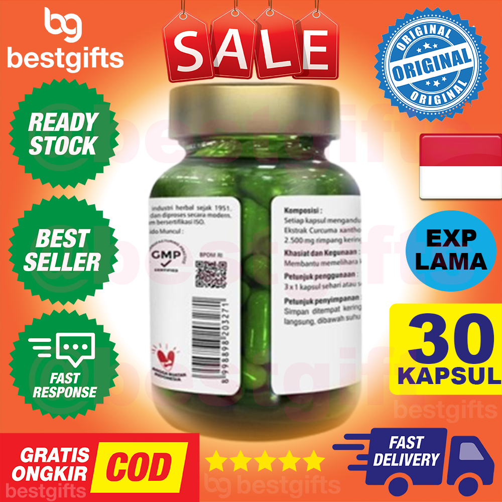 SIDOMUNCUL SIDO MUNCUL NATURAL SARI TEMULAWAK HATI SEHAT ANTIOKSIDAN HEPATITIS 30 VCAPS