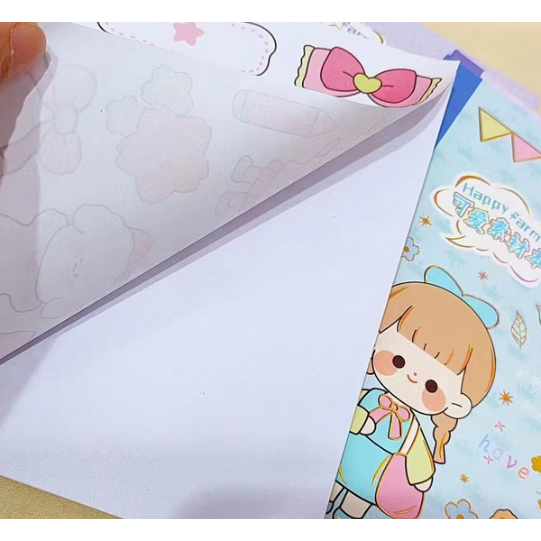 Stiker MOMO Motif Kartun Korea Dekorasi Handbook Scrapbook