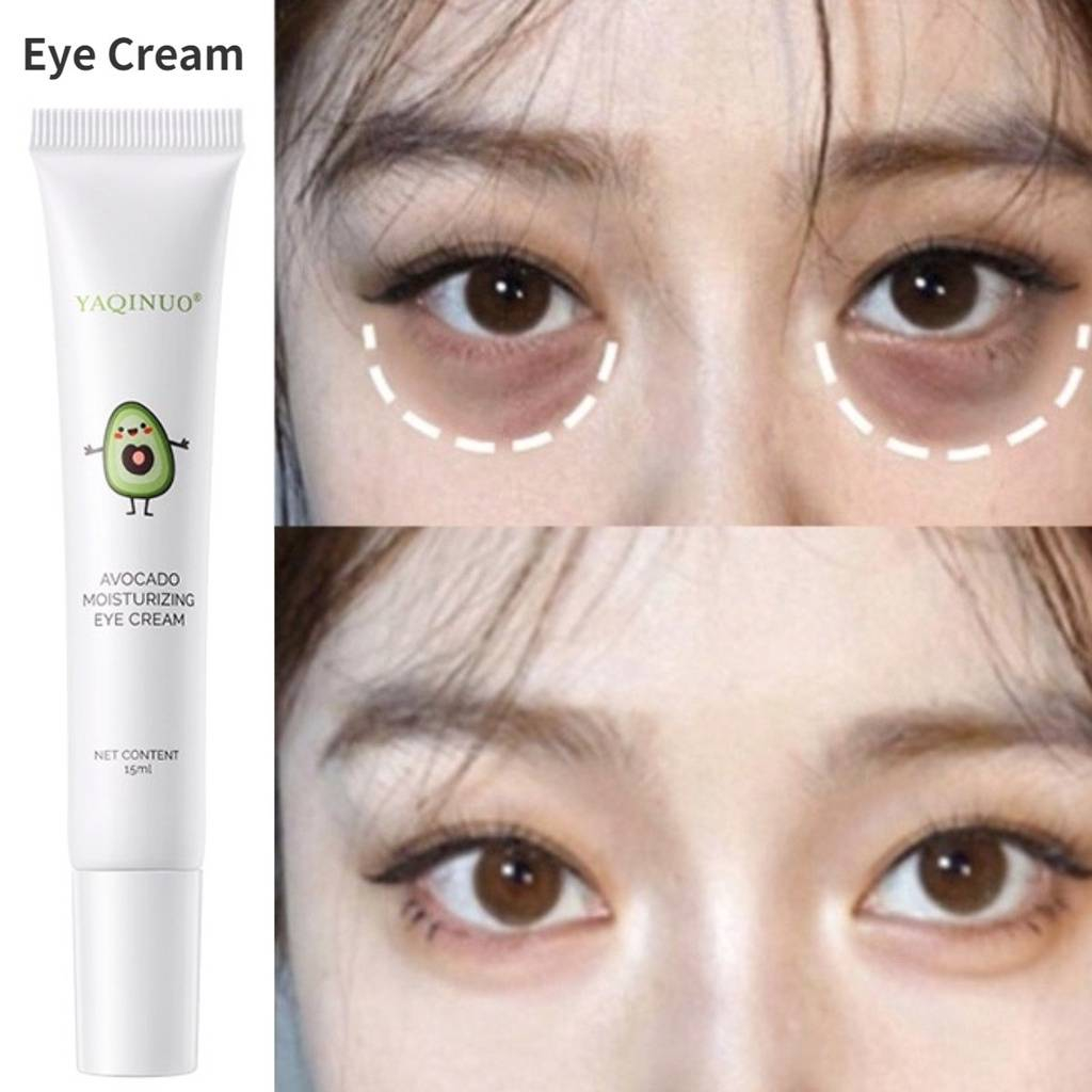 Avocado YAQINUO Moisturizing eye cream / Penghilang Milia Lemak Bawah Mata / Eye cream Anti wrinkle