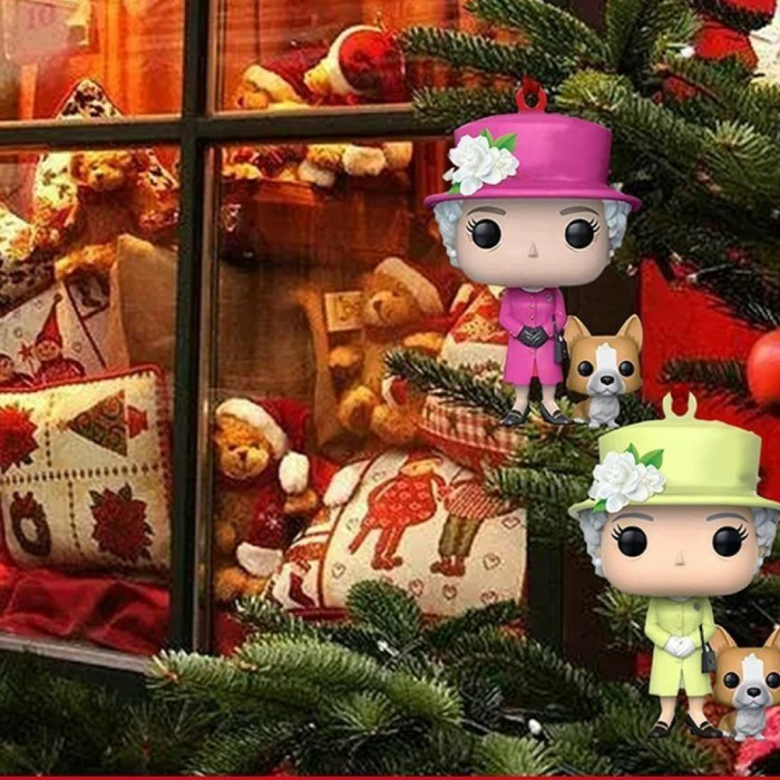 Hiasan Pohon Natal Queen II With Corgi / Hanging Toys 1145