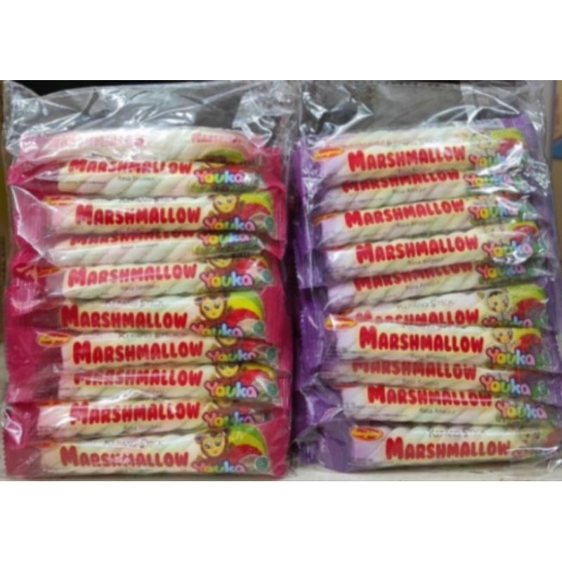 

Marshmallow Kepang Youka Stick Isi 20 Pcs | Permen Lunak Marsmallow Long Panjang