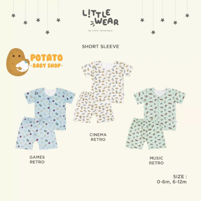 Little Palmerhaus - Little Wear Short Sleeve (0 Month s/d 12 Month) Kancing depan