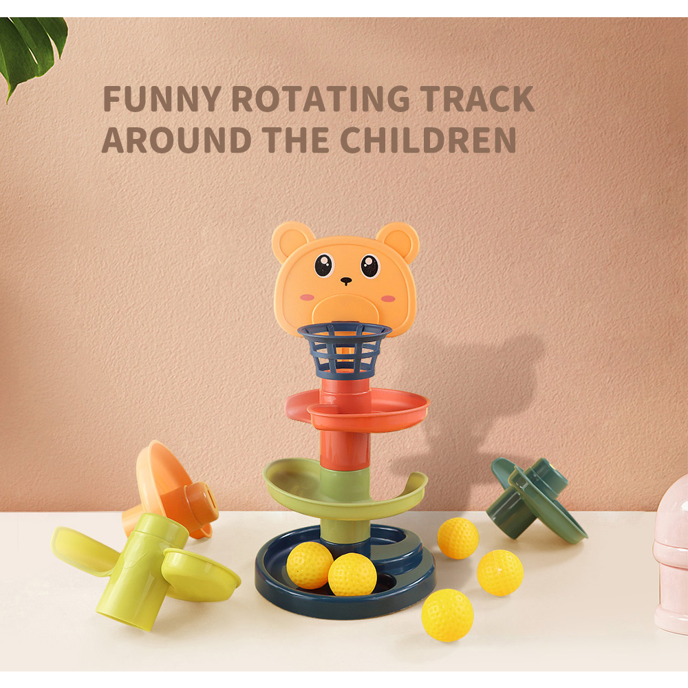 Rotating Orbit Rolling Ball Rotating Ball Sensory Play Mainan Bayi Mainan Montessori Anak Mainan Bolay Bayi