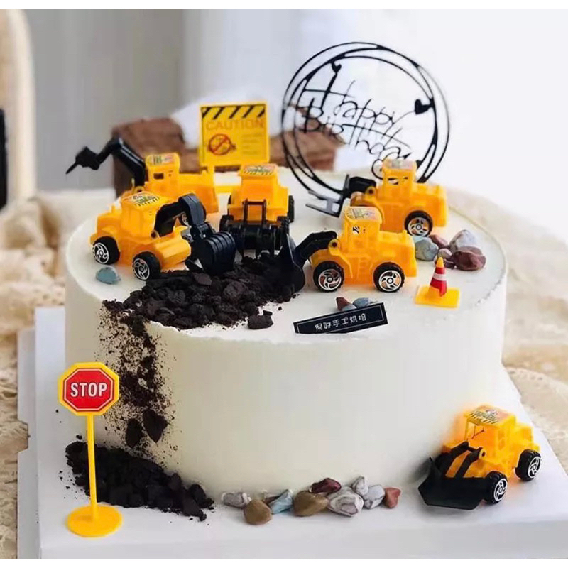 mainan angkuta  berat utk topper cake ultah , pajangan, art n craft, bermain sensory
