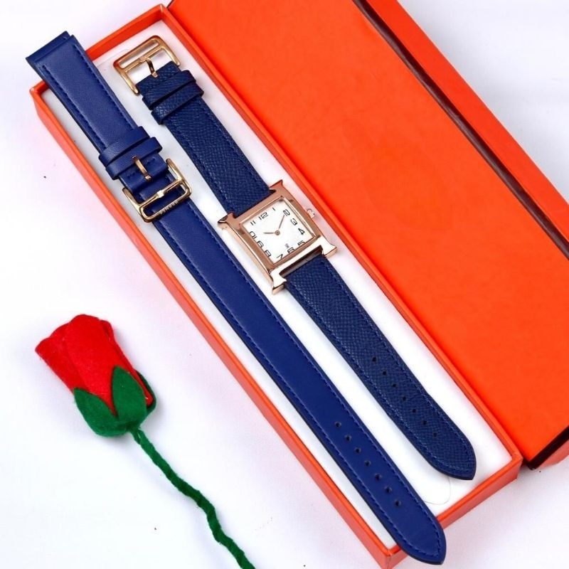 Jam Tangan Wanita Fashion/Jam Tangan Wanita H@rm Kulit Analog Tanggal Aktif (COD)