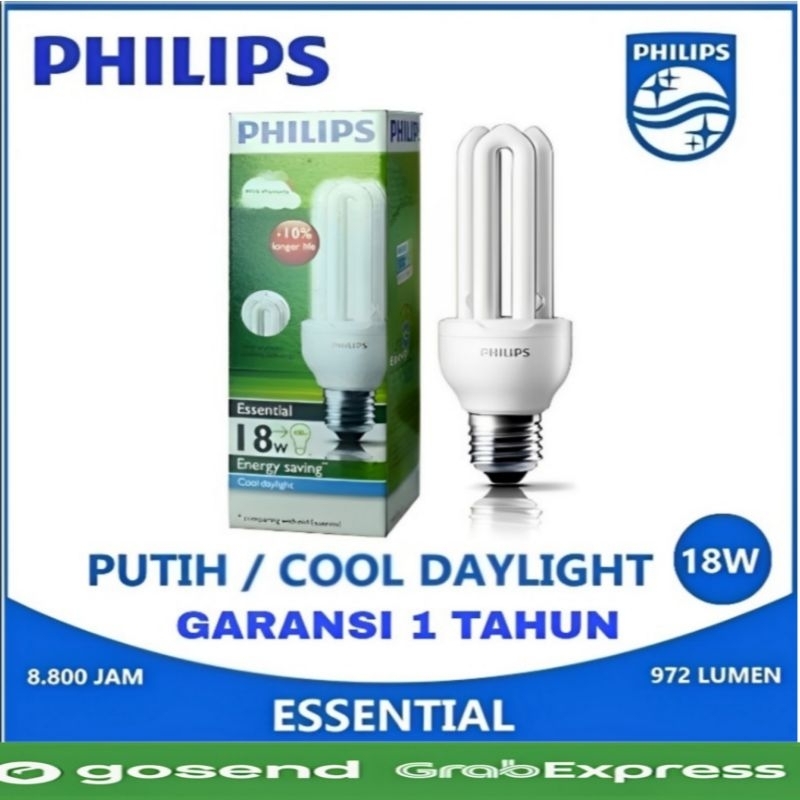 Lampu Philips Essential 18w 18watt 18 W 18 Watt