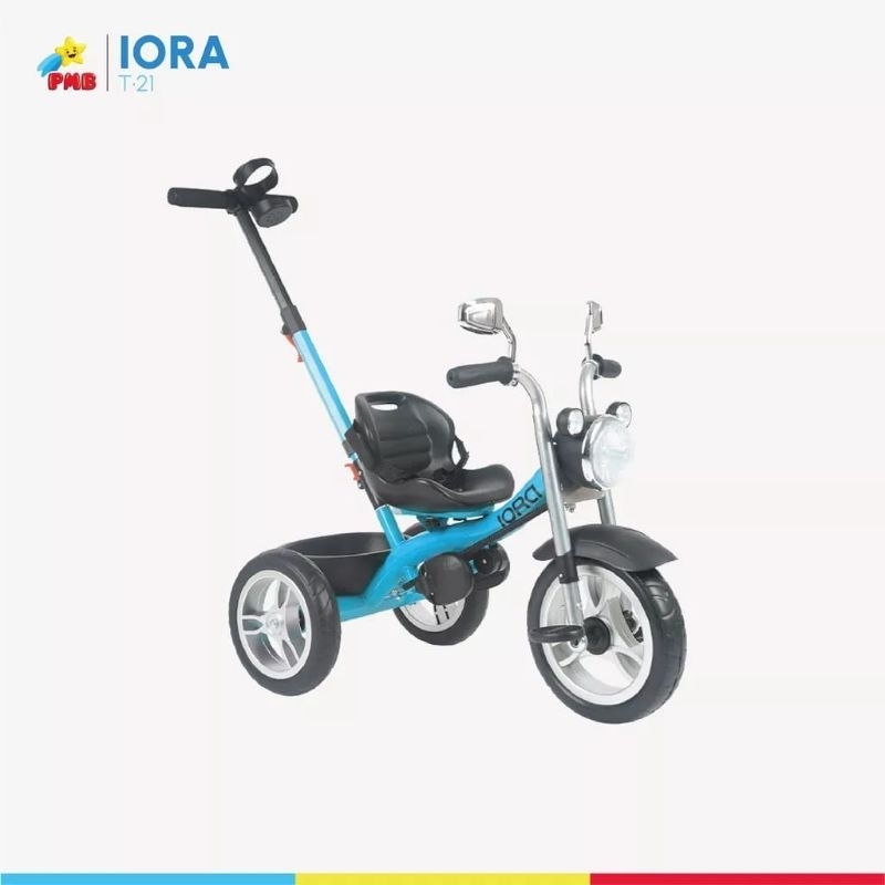 SEPEDA ANAK RODA TIGA T21 IORA - PMB TOYS/ADA MUSIK/DORONGAN