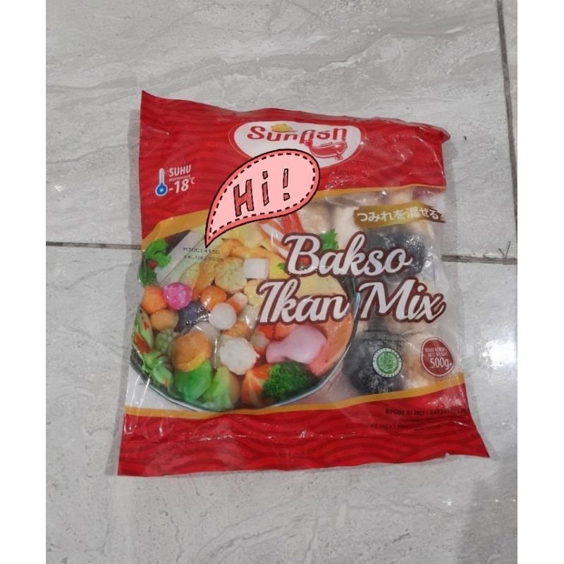 sunfish bakso ikan mix 500gr