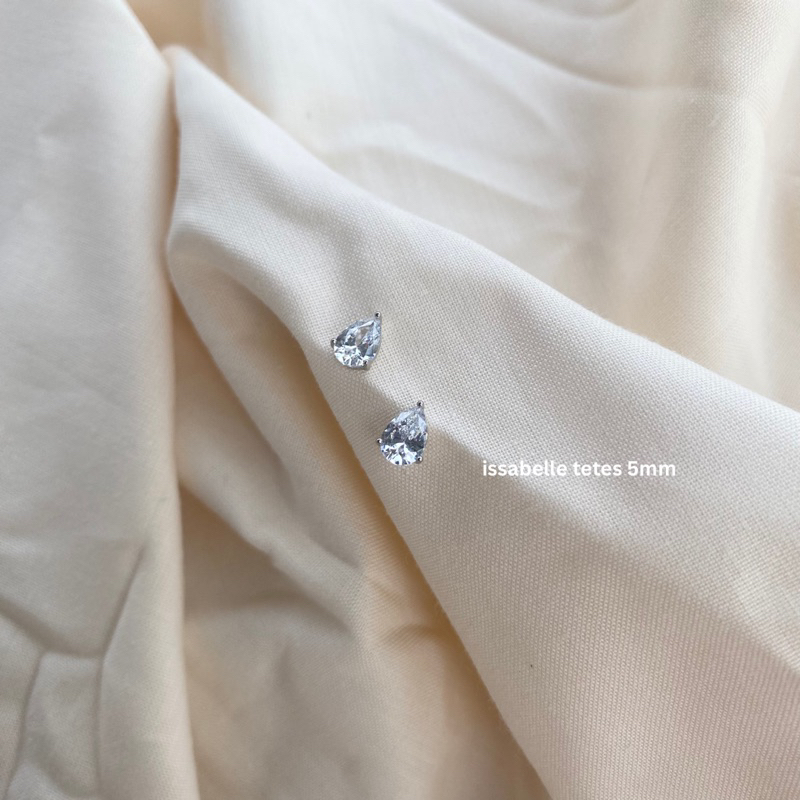 Anting Silver Rhodium Anti Karat Issabelle - Issabelle Earrings