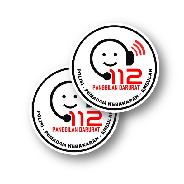 

Stiker Panggilan Darurat Diameter 14cm