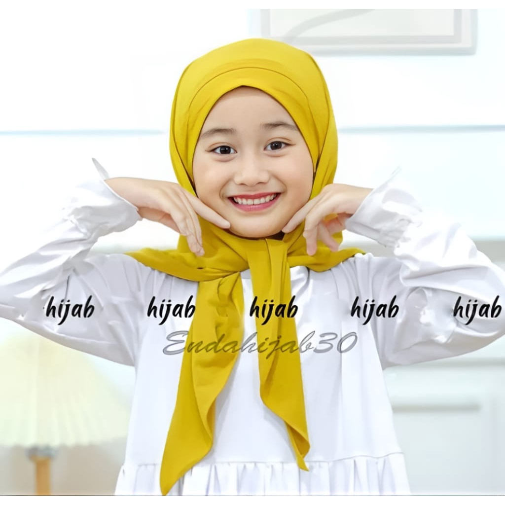 [NEW] jilbab anak / SEGITIGA INSTAN MALAY / estimasi 3-6 thn / jilbab instan / kerudung anak / hijab anak