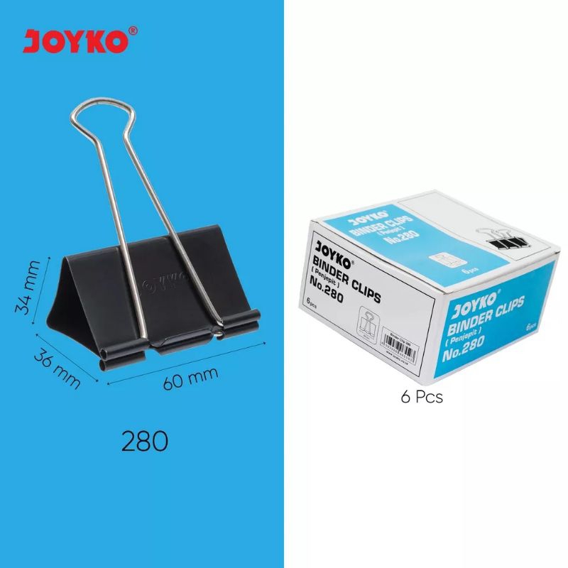 

(PCS) BINDER CLIP JOYKO 280