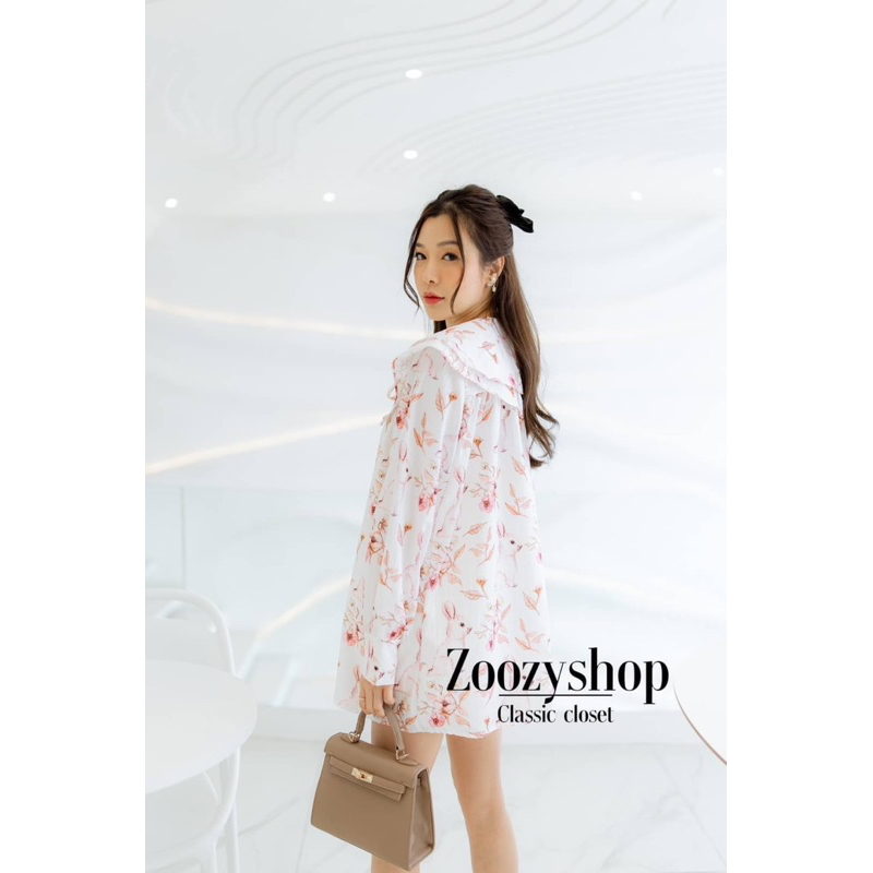 DRESS OVERSIZE ZOOZY ANIMAL DOBBY FASHION WANITA IMPORT BANGKOK CODE 66