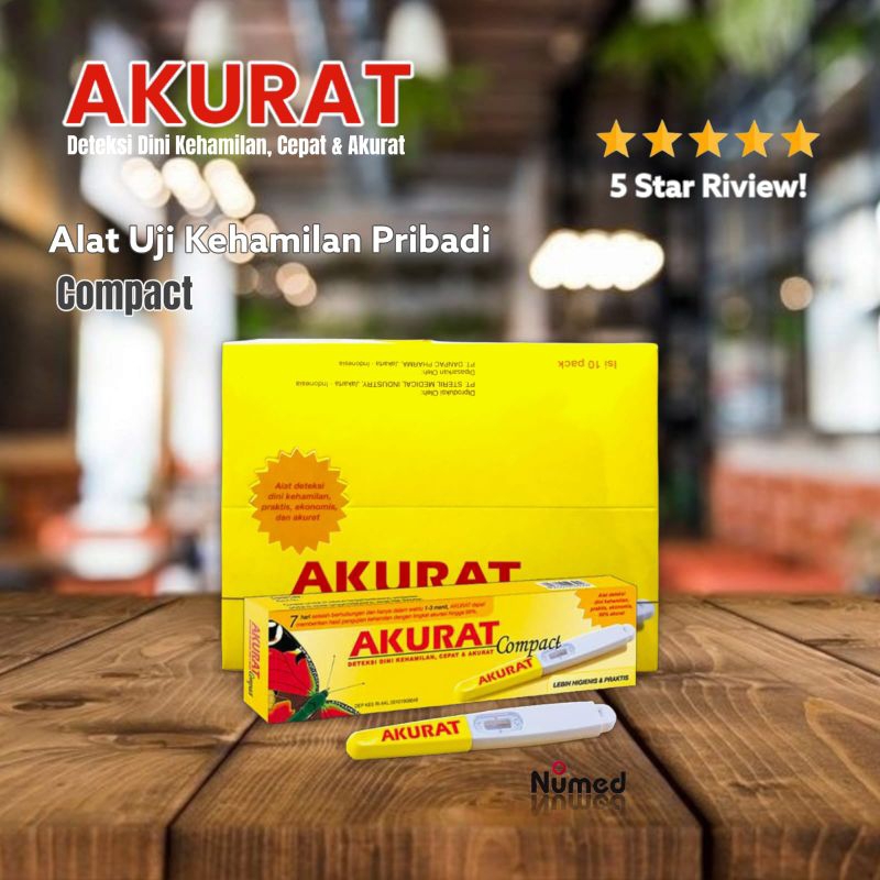 Akurat Compact Alat Tes Kehamilan Test Pack Akurat Alat Uji Kehamilan Pribadi 99,9 Akurat