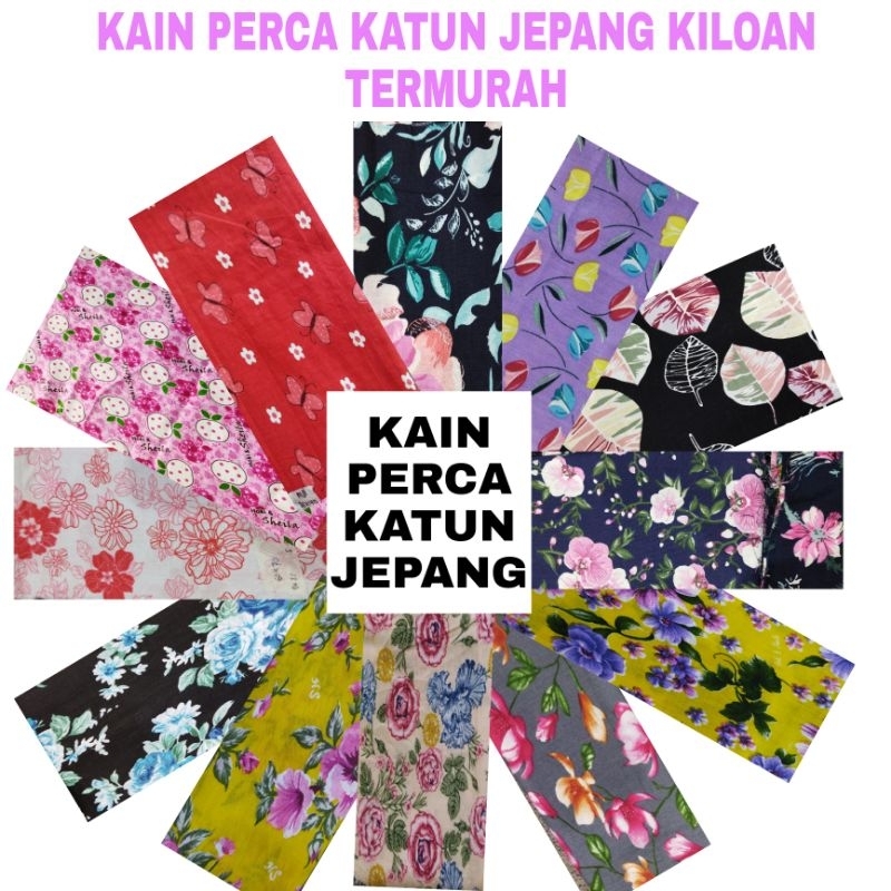 Kain Perca Kiloan Katun Jepang