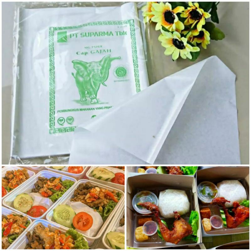 Kertas putih Nasi Merk gajah