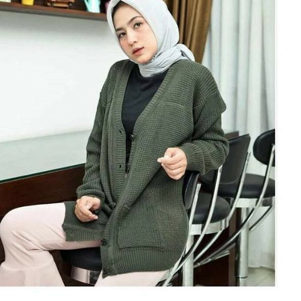 MERISA RAJUT KNIT-CARDIGAN RAJUT MERISA BIG SIZE