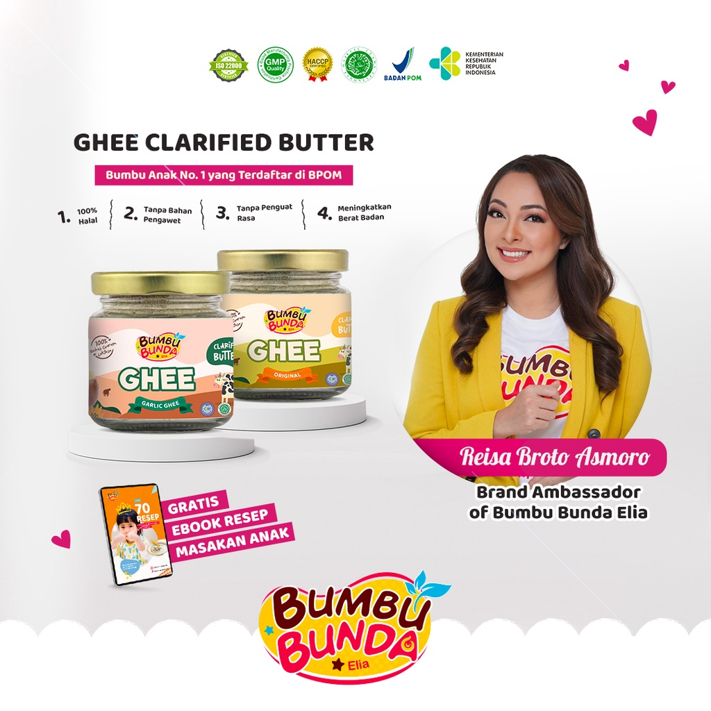 Bumbu Bunda Elia Ghee MPASI BB Booster MPASI / Garlic Ghee Grass Fed Ghee / Mendukung Berat Badan Bayi / Bumbu Masak MPASI /