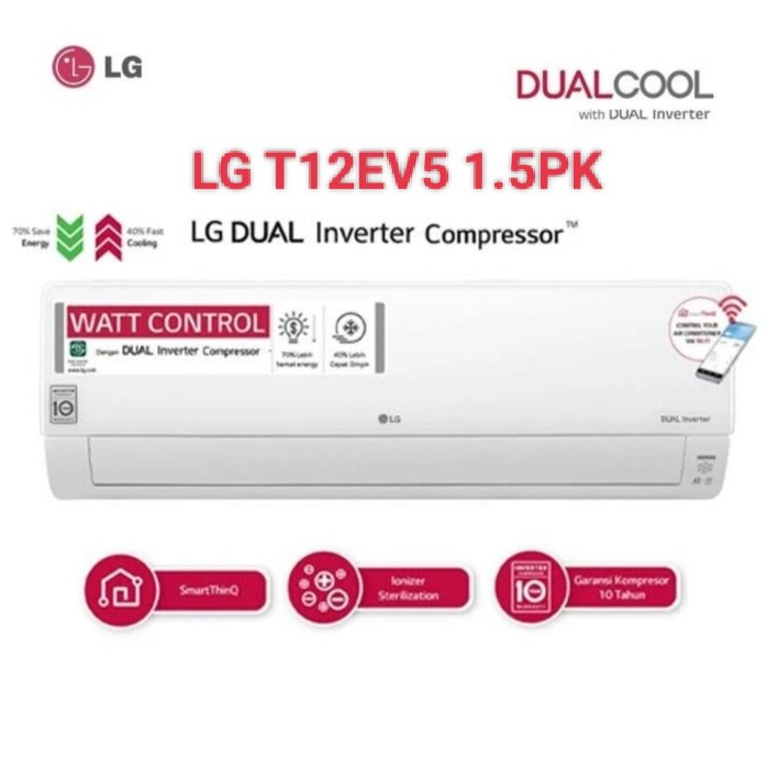 AC LG T12EV5 DUAL INVERTER + PASANG