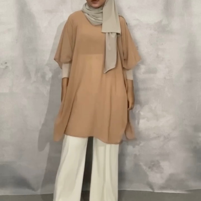 One Set Aruna Lurus - Outer Ceruty Babydoll Premium - Mytawa.id