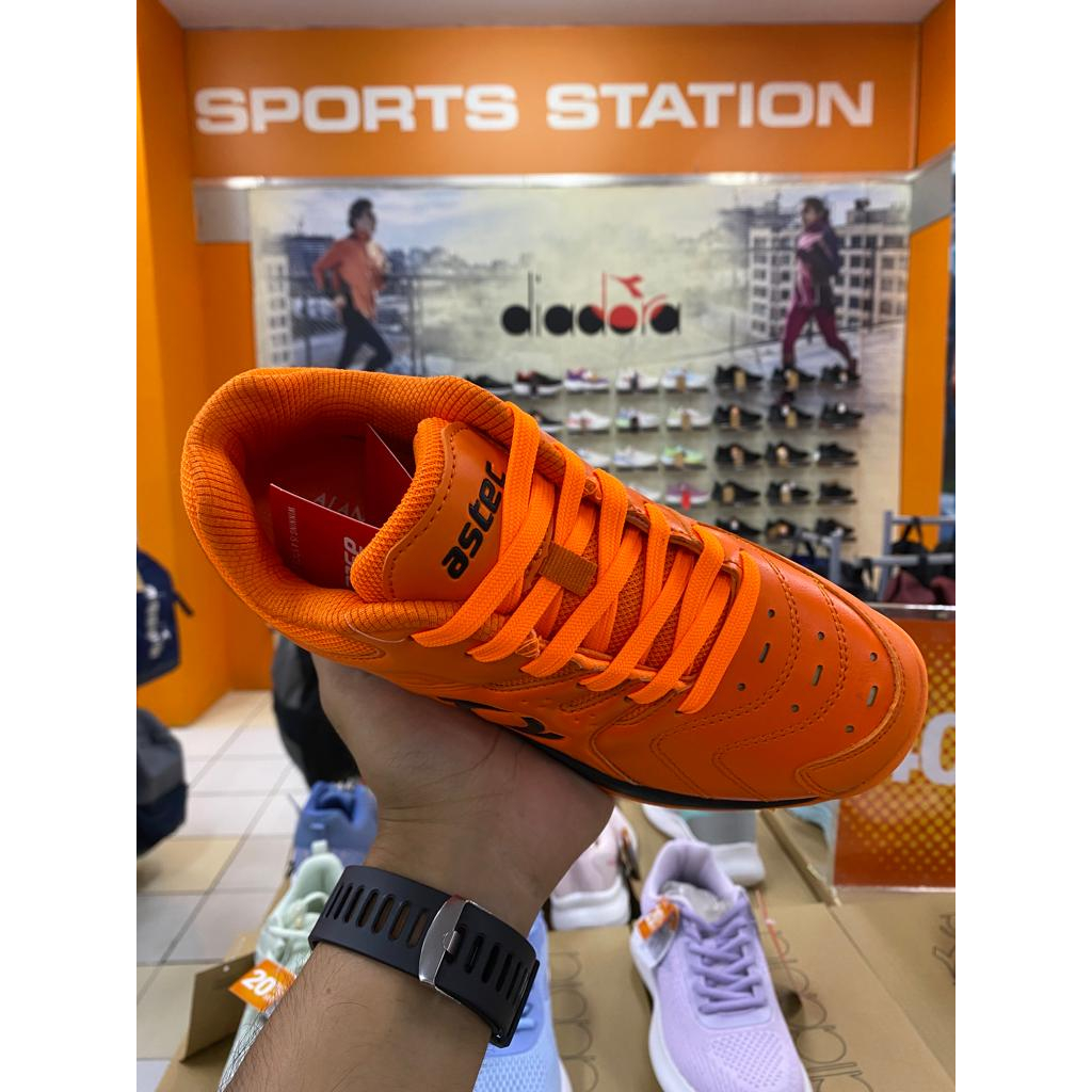 Astec Geri Badminton Orange/Black Bulu tangkis Unisex Shoes Original