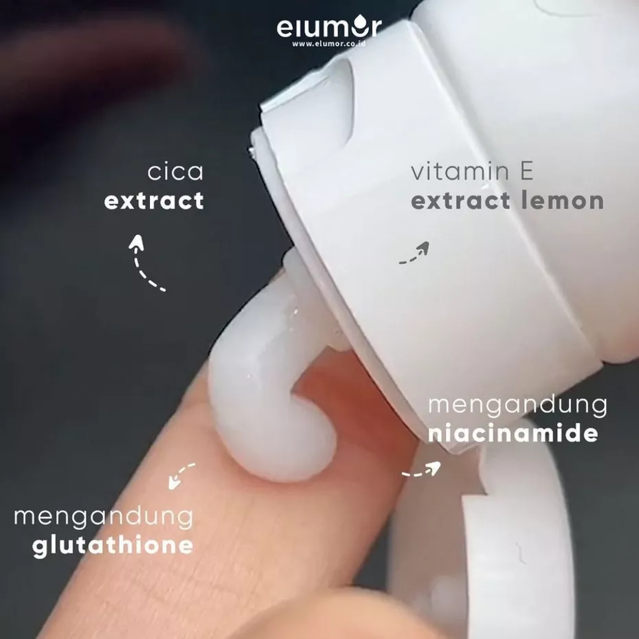 ELUMOR Oxter Gel Deodorant - Deodoran Gel Pemutih Pencerah Pelembab Siku Lipatan Ketiak Selangkangan
