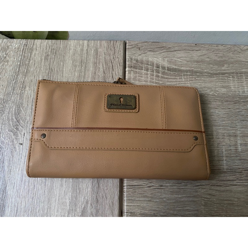 (PRELOVED) Dompet | Milk Teddy | Cokelat Muda