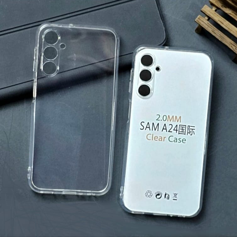 Case Samsung Galaxy A24 Casing Clear HD KETEBALAN 2MM BENING TRANSPARAN TPU Premium Softcase