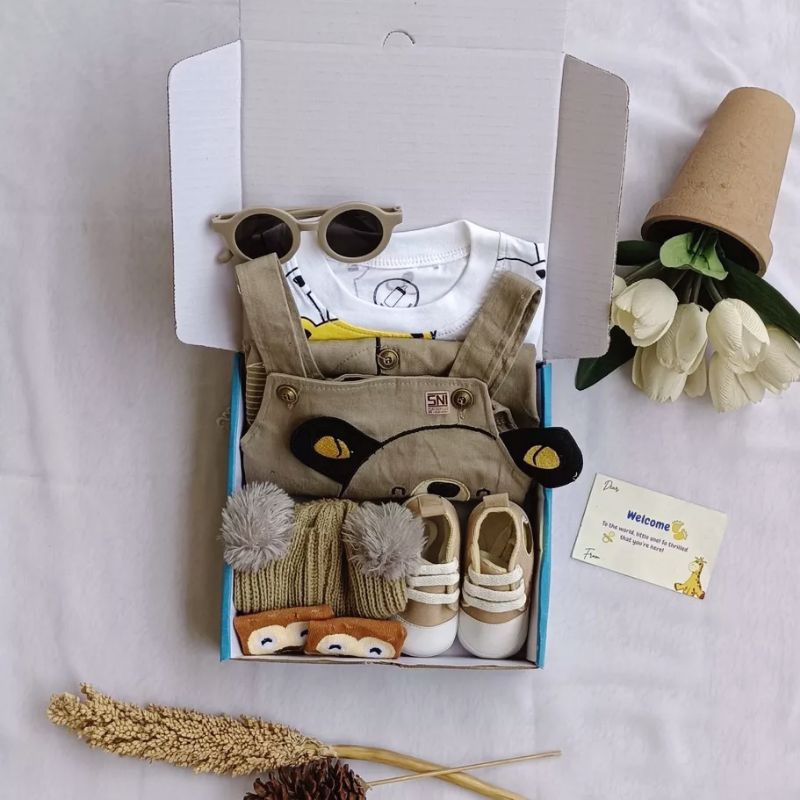 HAMPERS ANIMAL CHINOS PREMIUM BABY BOY KADO BAYI
